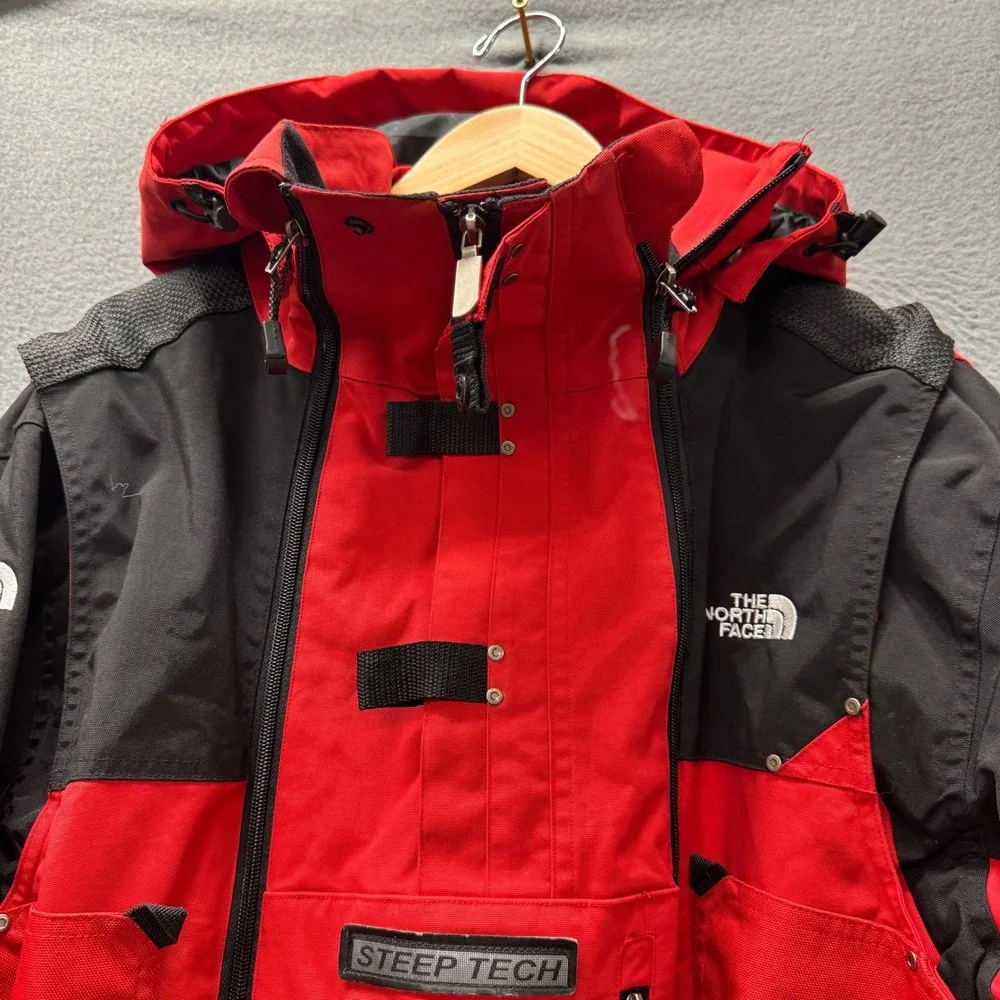 The North Face Apogee Jacket Mens L Steep Tech Red Ski Parka Scot Schmidt Hooded